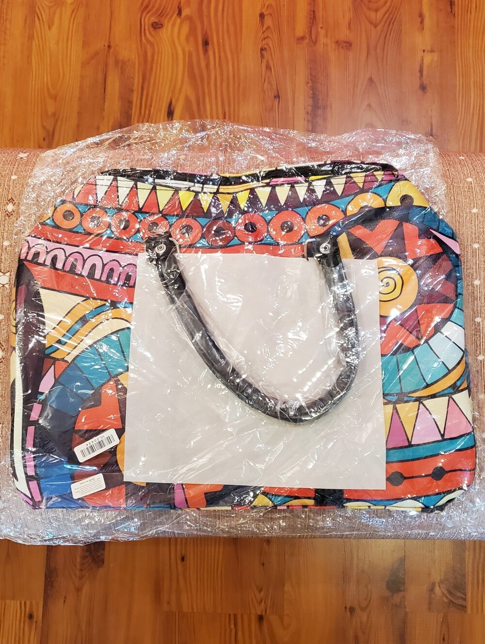 Geometric Print Weekender Bag